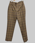 BALENCIAGA Vintage Women's High-Waisted Houndstooth Trousers Front