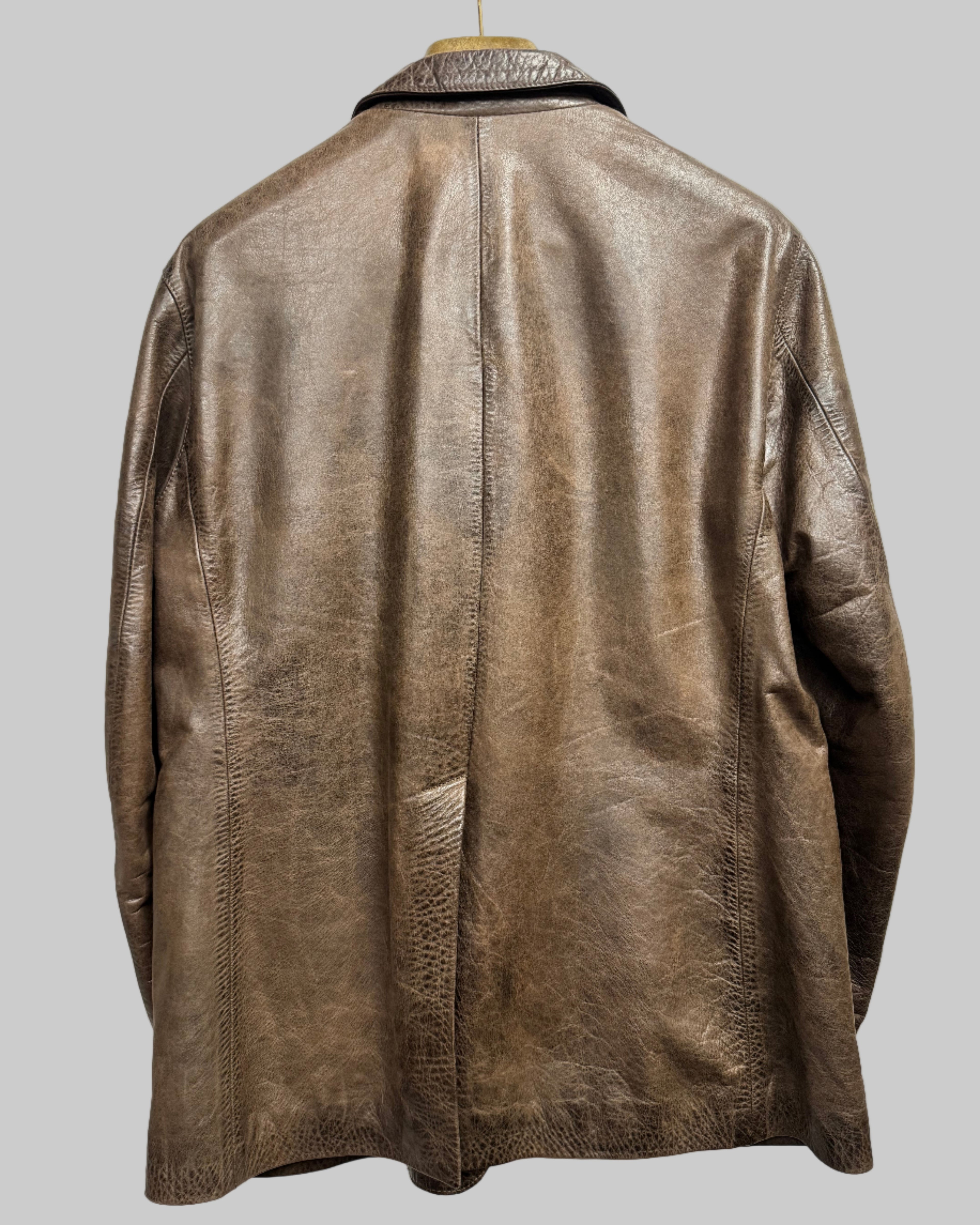 Belstaff  Men's "Gold Label" Leather Jacket / Blazer back