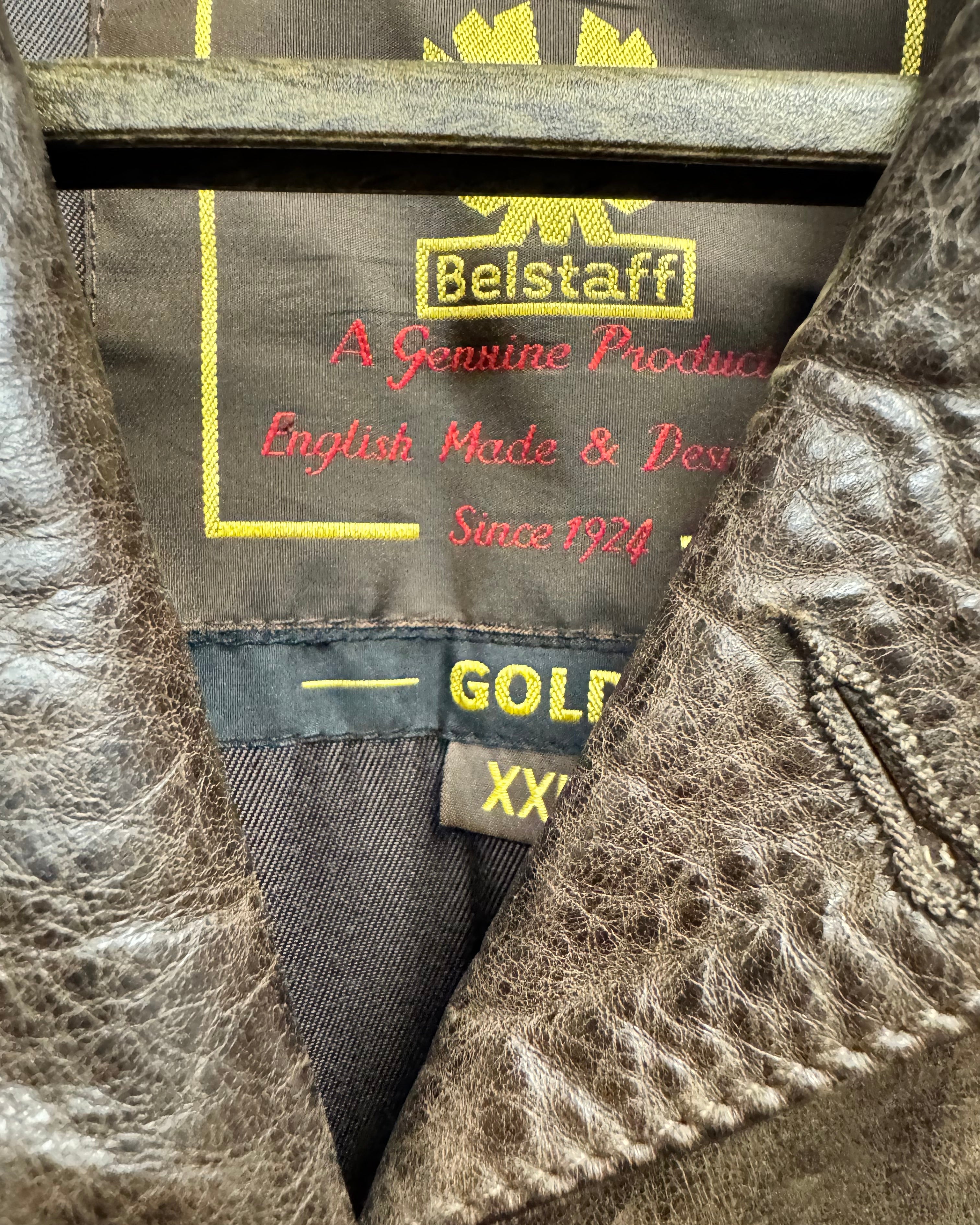 Belstaff  Men's "Gold Label" Leather Jacket / Blazer label