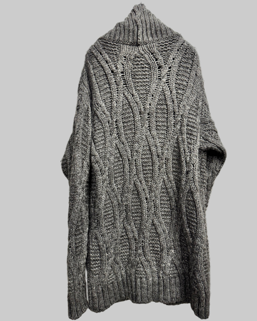 D&G (Dolce & Gabbana) Men's Chunky Wool Cable-Knit Cardigan back