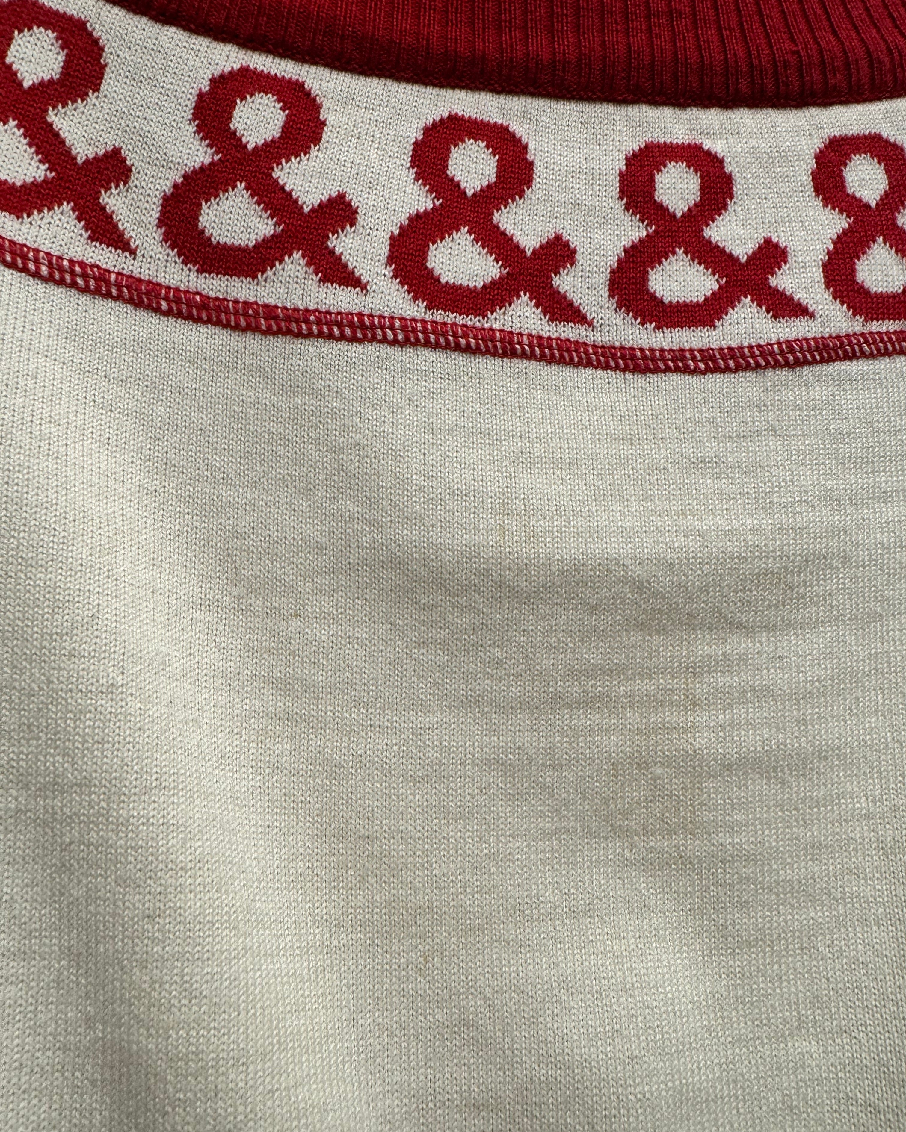 D&G Vintage "&" Monogram Off-Shoulder Knit detail