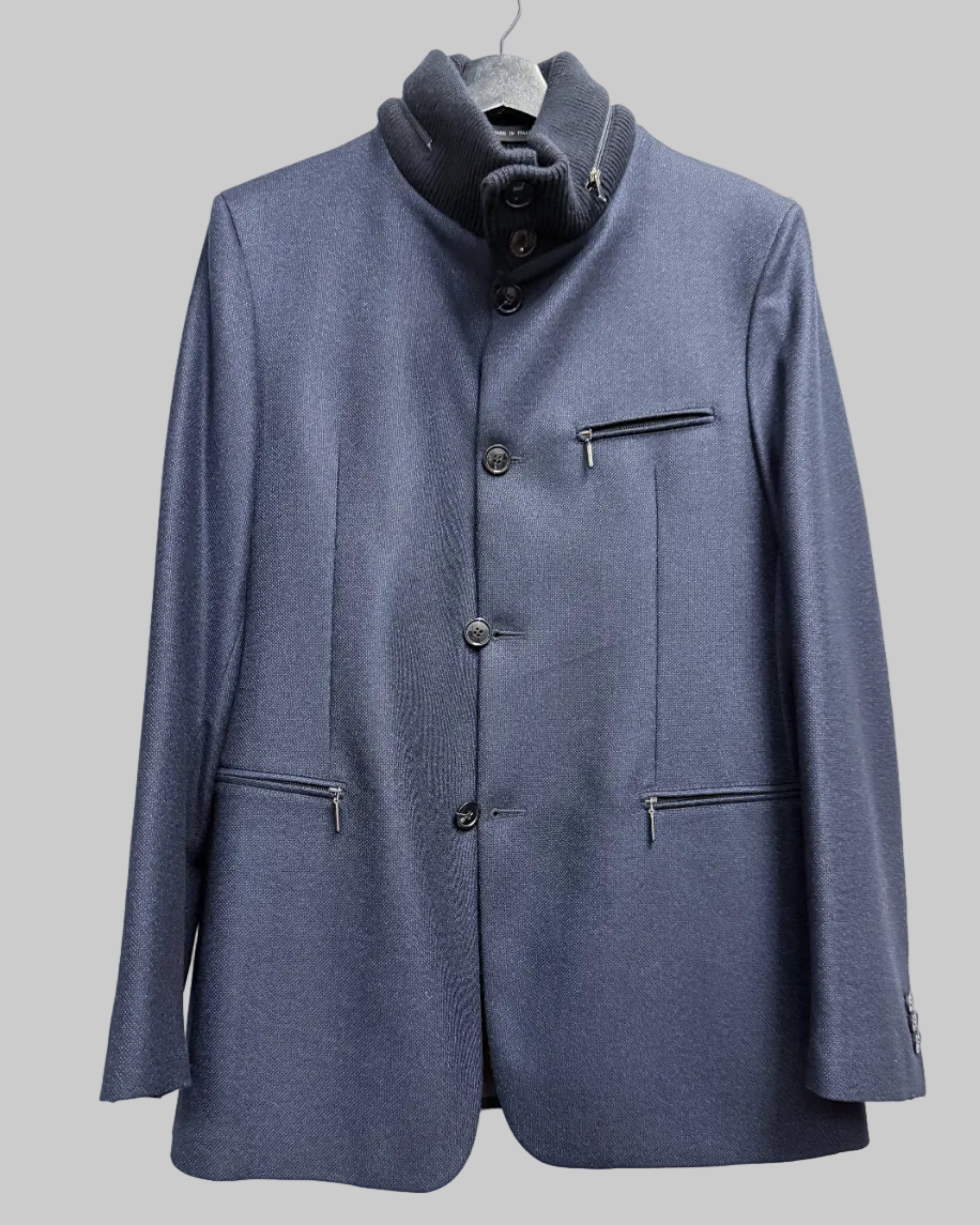 EMPORIO ARMANI Mr. "A" Line Tailored Wool Jacket front