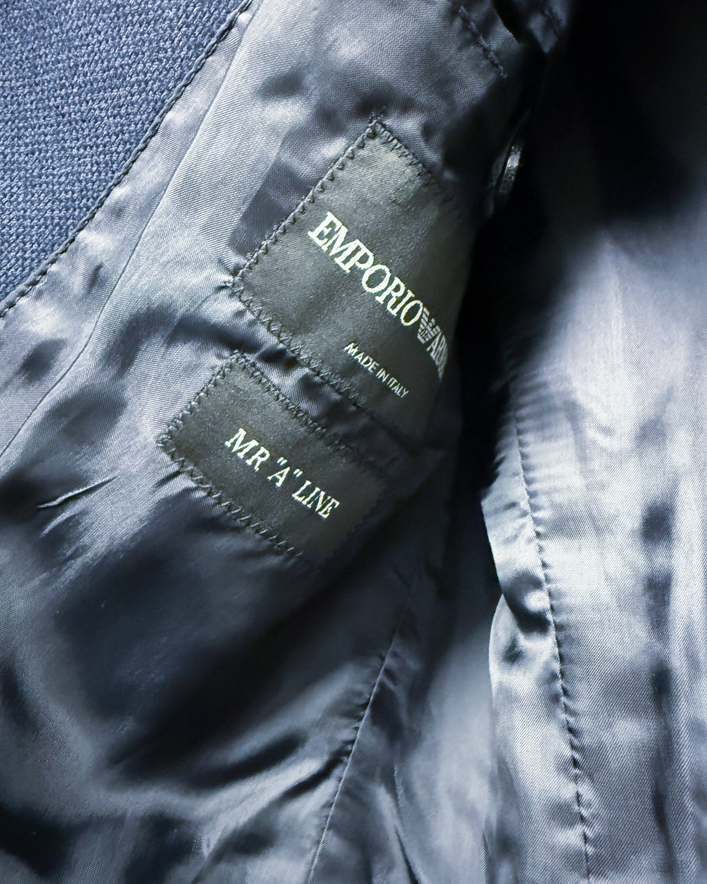 EMPORIO ARMANI Mr. "A" Line Tailored Wool Jacket innen