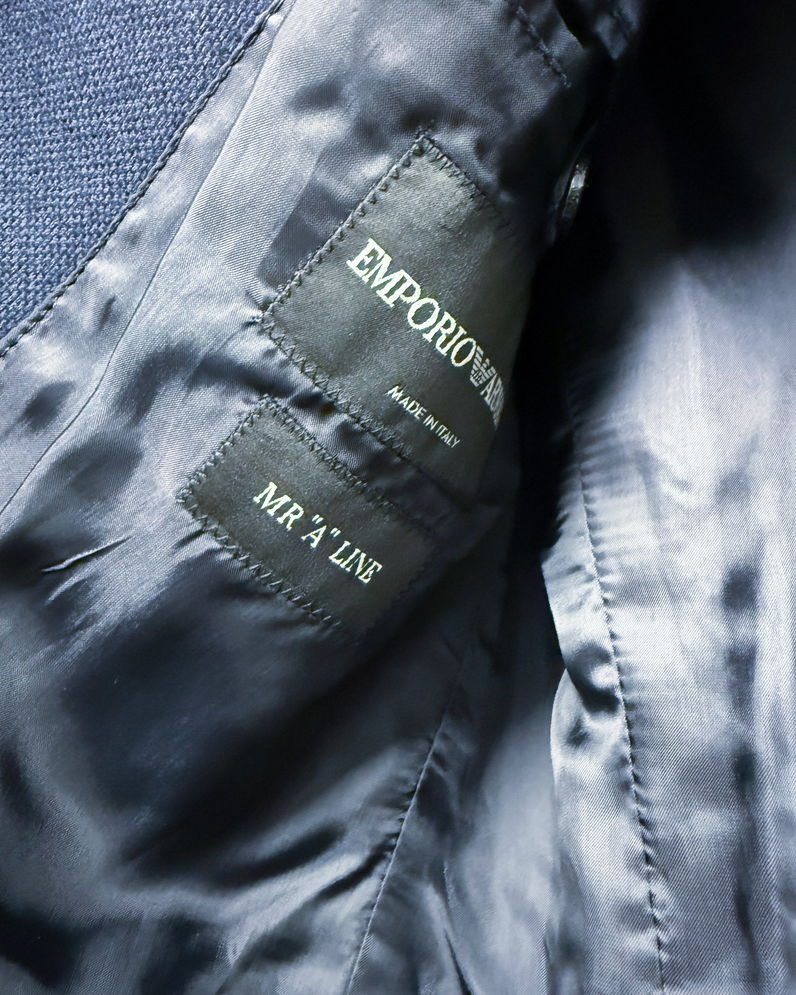 EMPORIO ARMANI Mr. "A" Line Tailored Wool Jacket innen