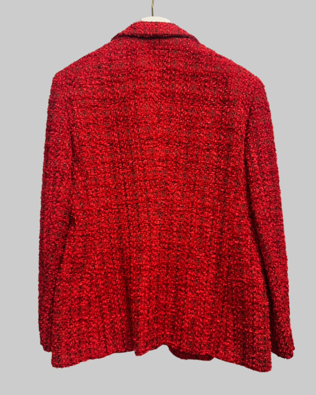 Escada Red Blazer Back Wool