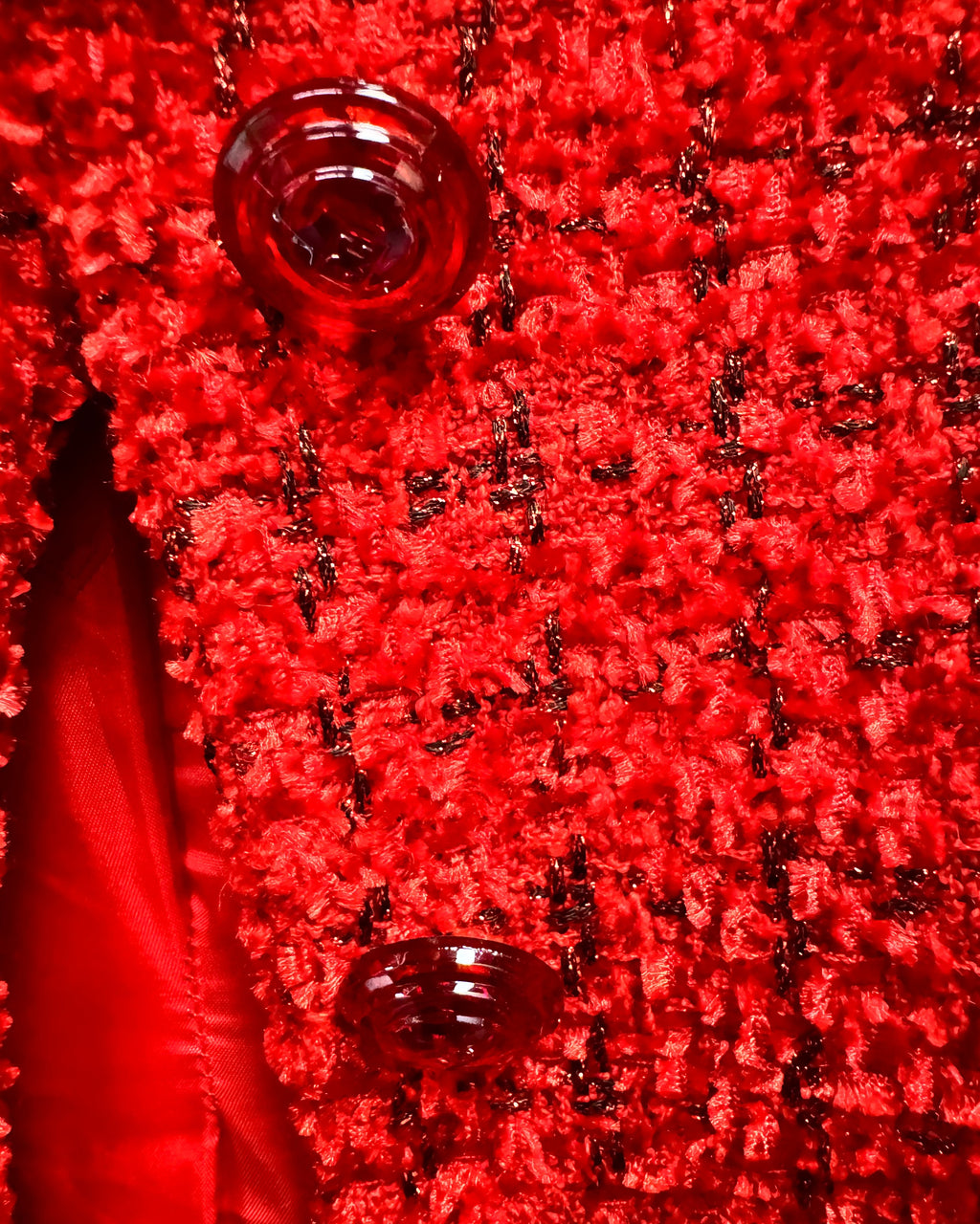 Escada Red Blazer Buttons