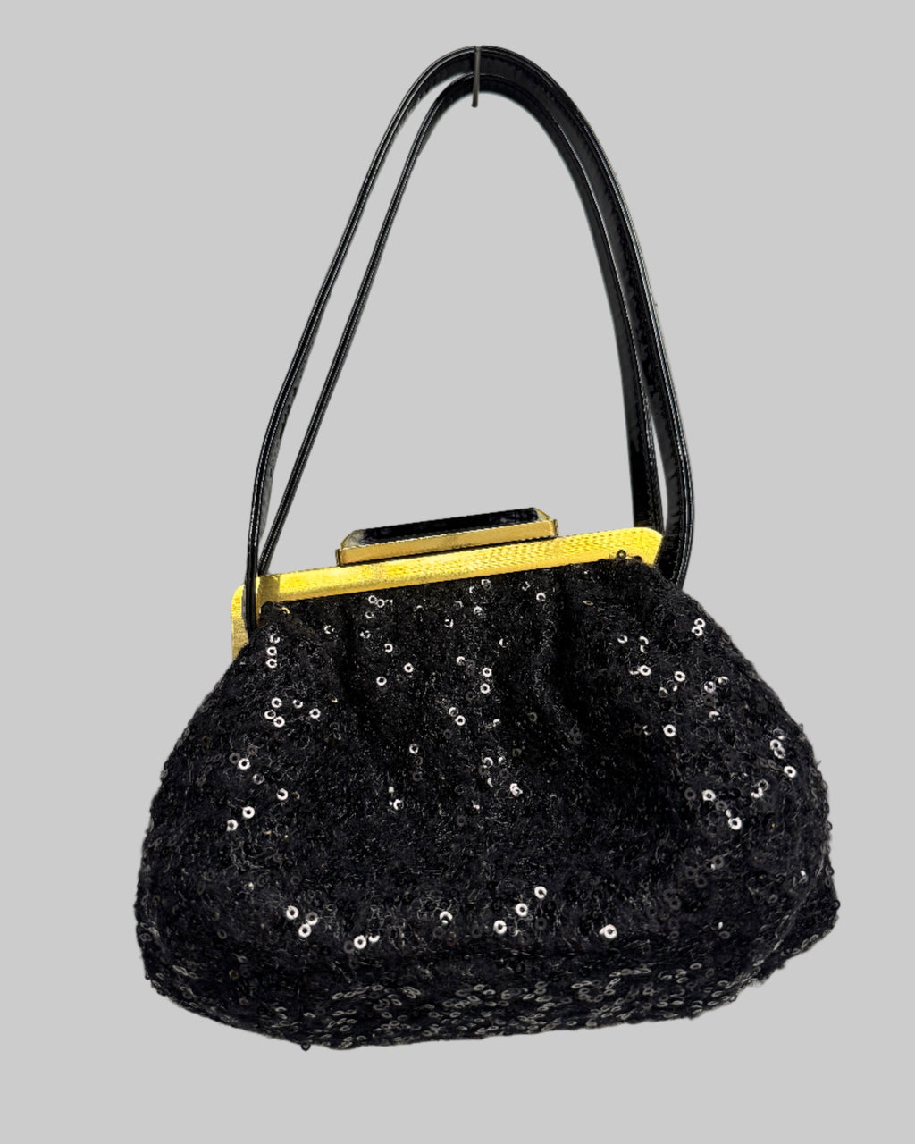 Kenzo  👜 Item: Women's Black Sequin Frame Bag / Evening Pouch bag back