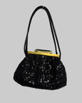 Kenzo  👜 Item: Women's Black Sequin Frame Bag / Evening Pouch front