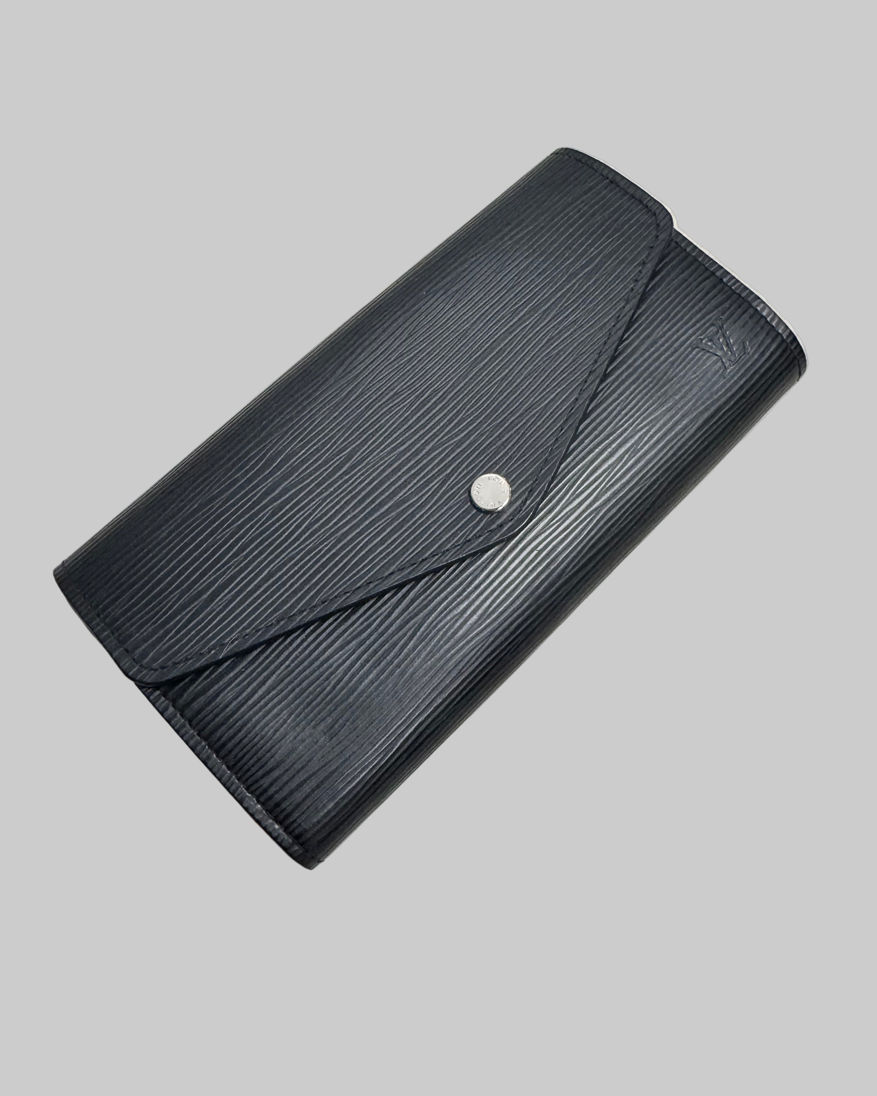 Louis Vuitton Black Epi Leather Continental Wallet front1