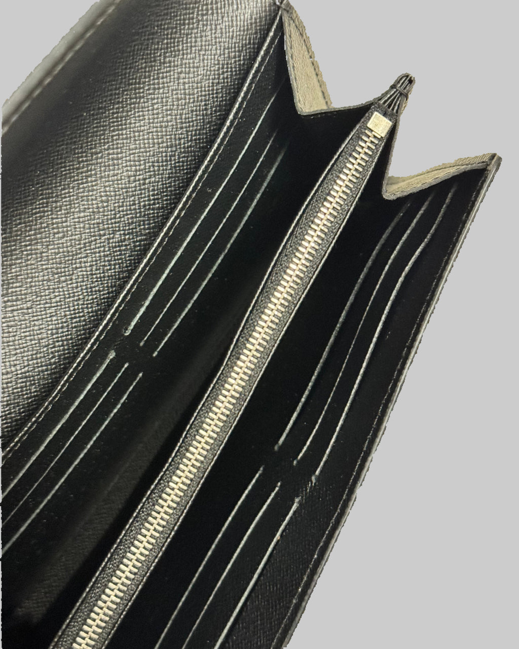 Louis Vuitton Black Epi Leather Continental Wallet inside