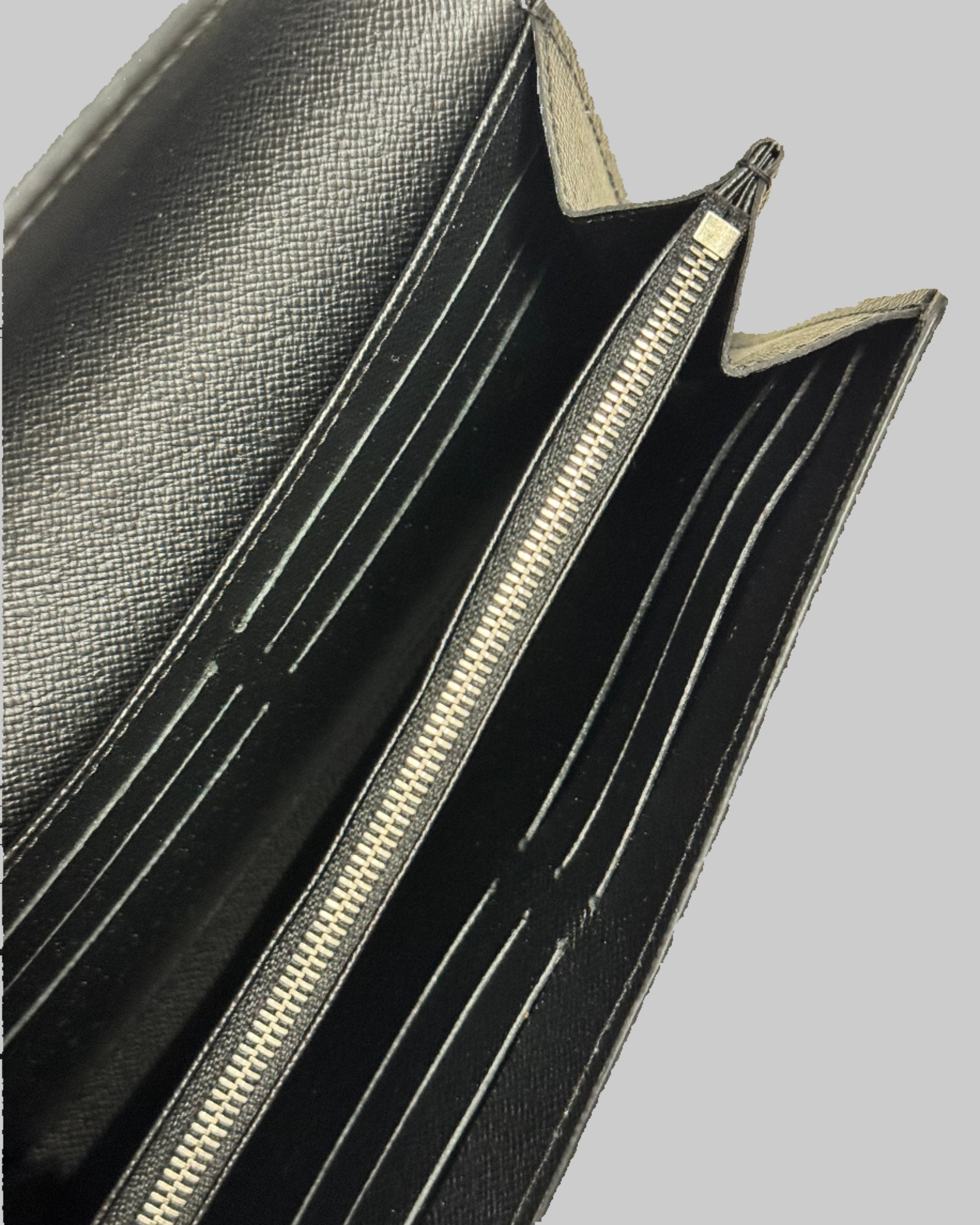 Louis Vuitton Black Epi Leather Continental Wallet inside