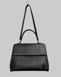 Louis Vuitton  🖤 Item: Women’s Black Epi Leather Top-Handle Bag Front
