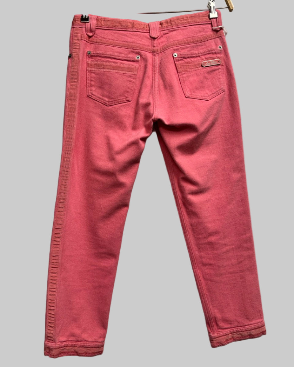 Louis Vuitton Rose Denim Jeans Back