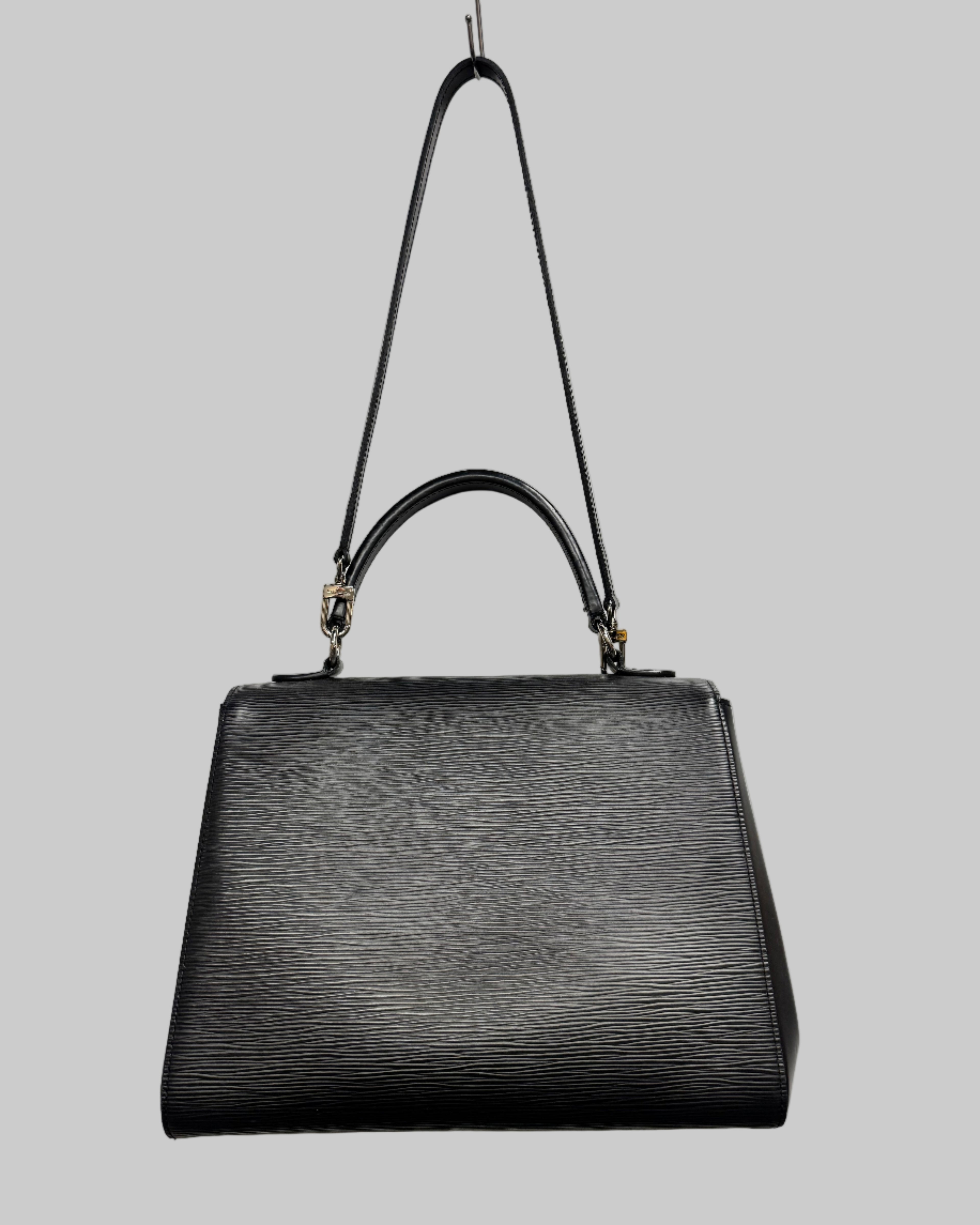 Louis Vuitton  Women’s Black Epi Leather Top-Handle Bag Back