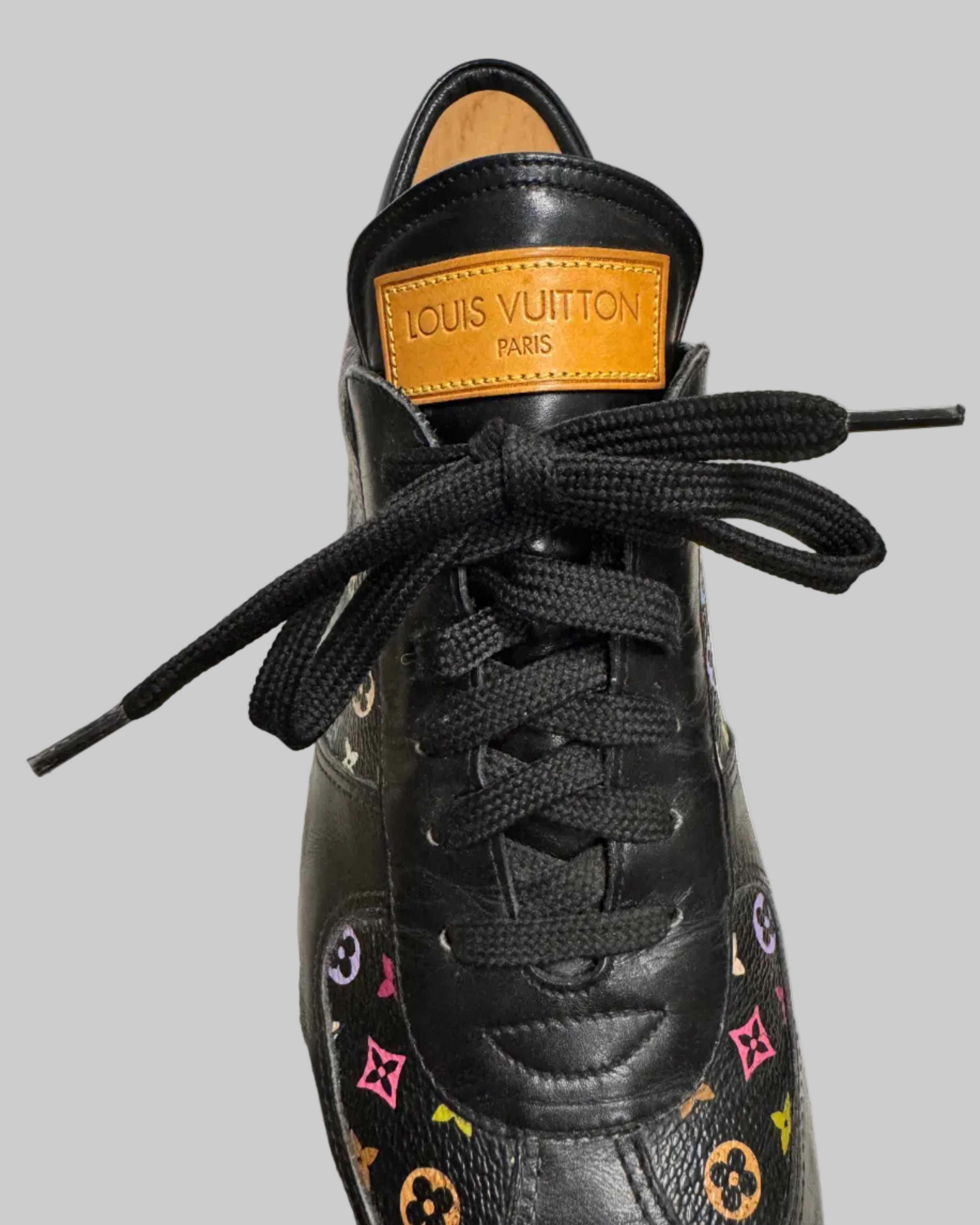 Louis Vuitton x Takashi Murakami Black Multicolore Sneakers 3