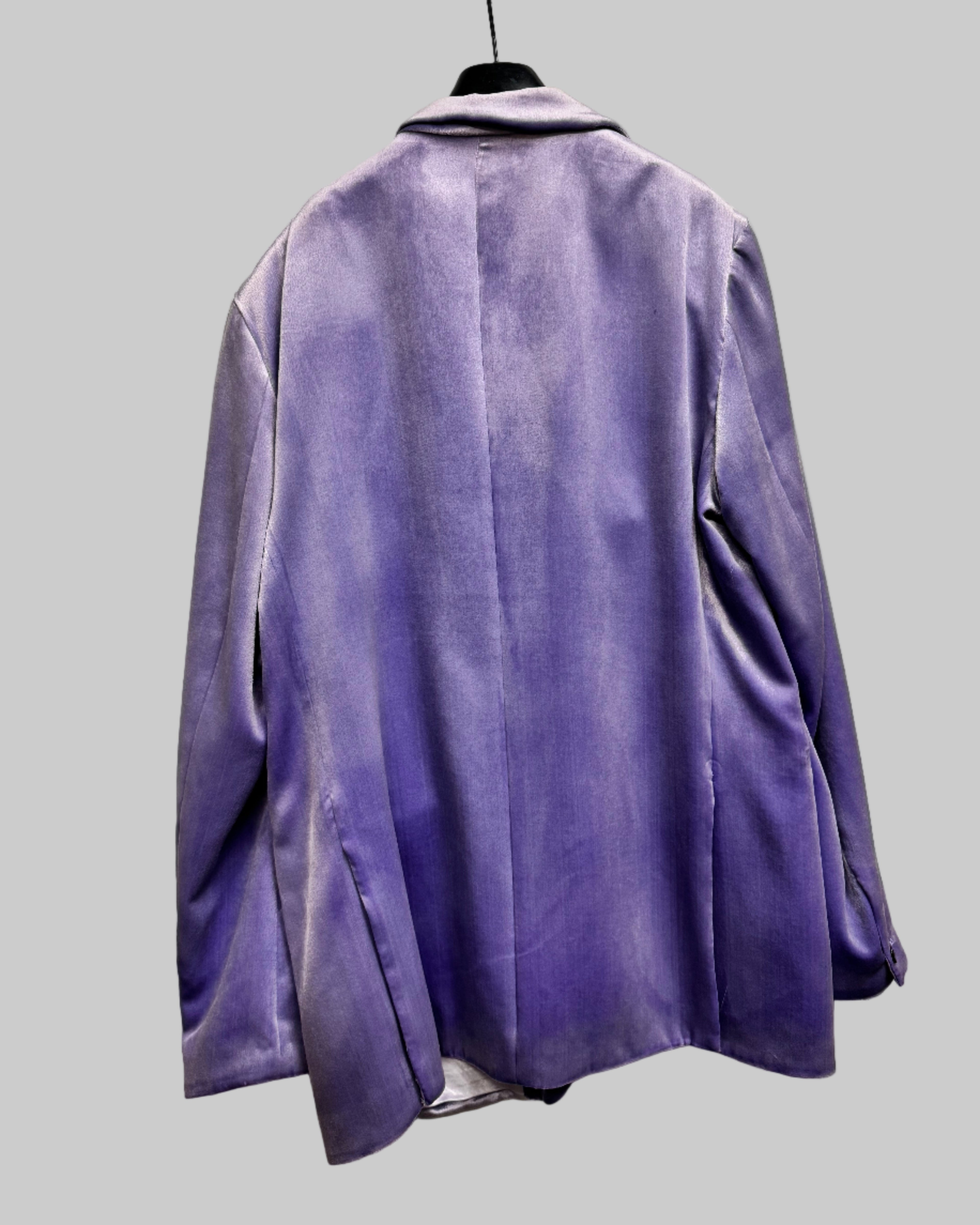 Marni Light Lilac Velvet Jacket Blazer back