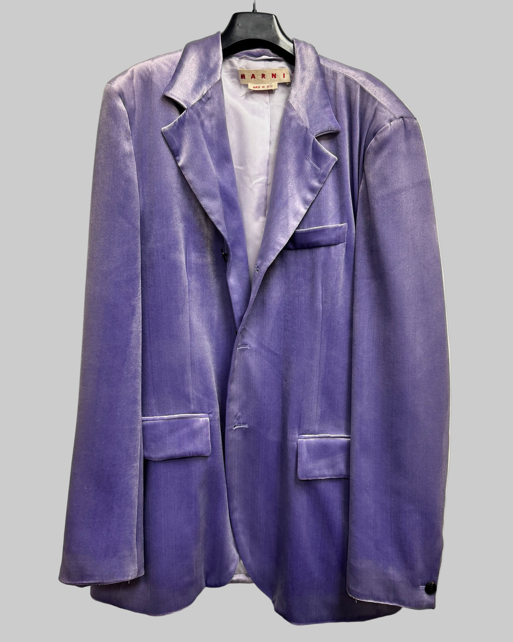 Marni Light Lilac Velvet Jacket Blazer front