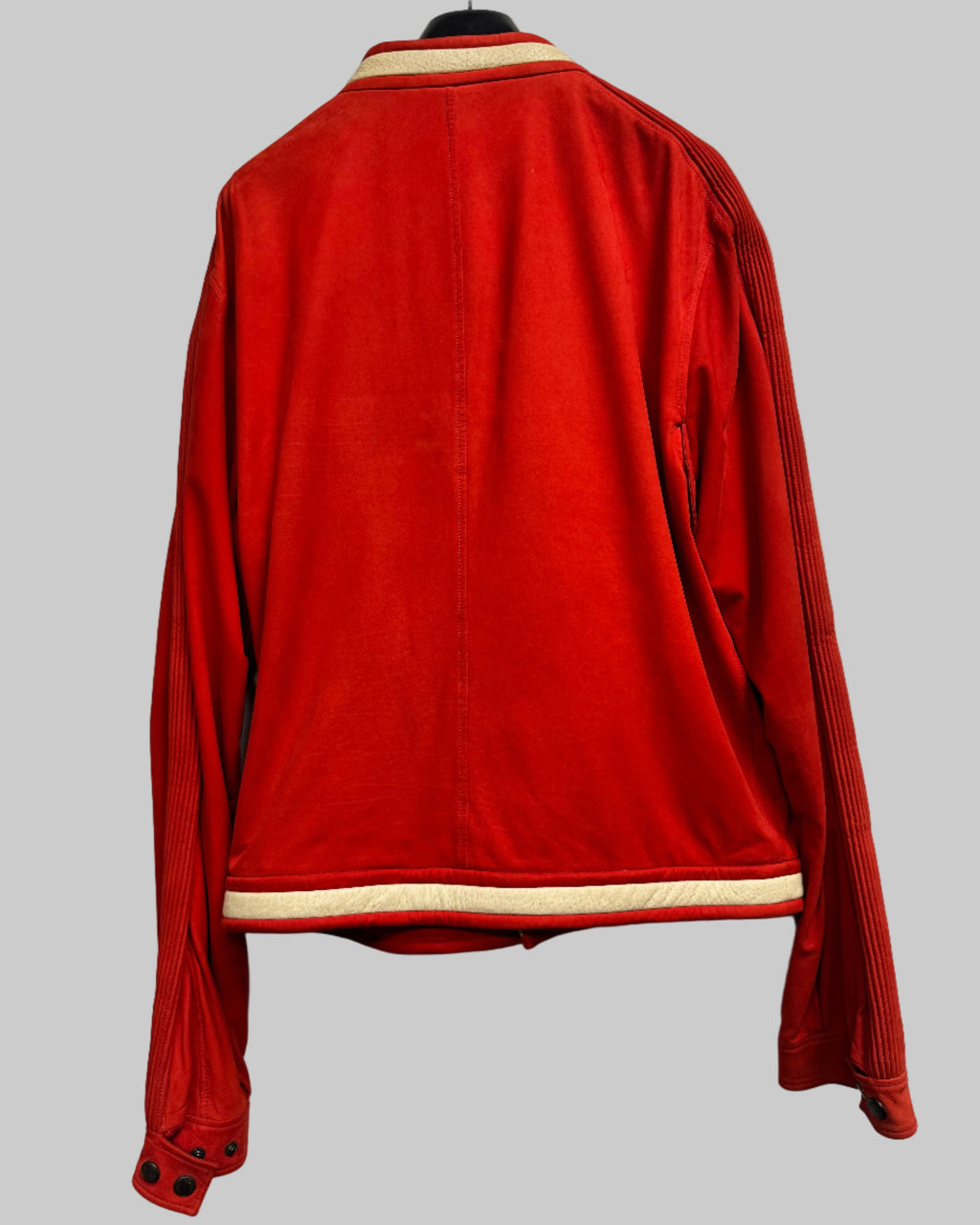 Yves Saint Laurent  Rare Red Suede Jacket Back