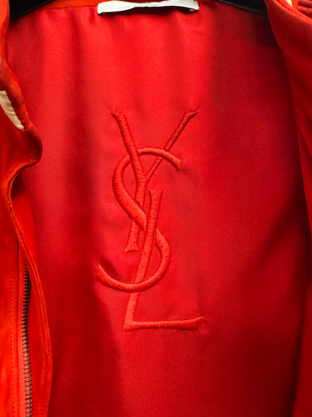 Yves Saint Laurent  Rare Red Suede Jacket YSL