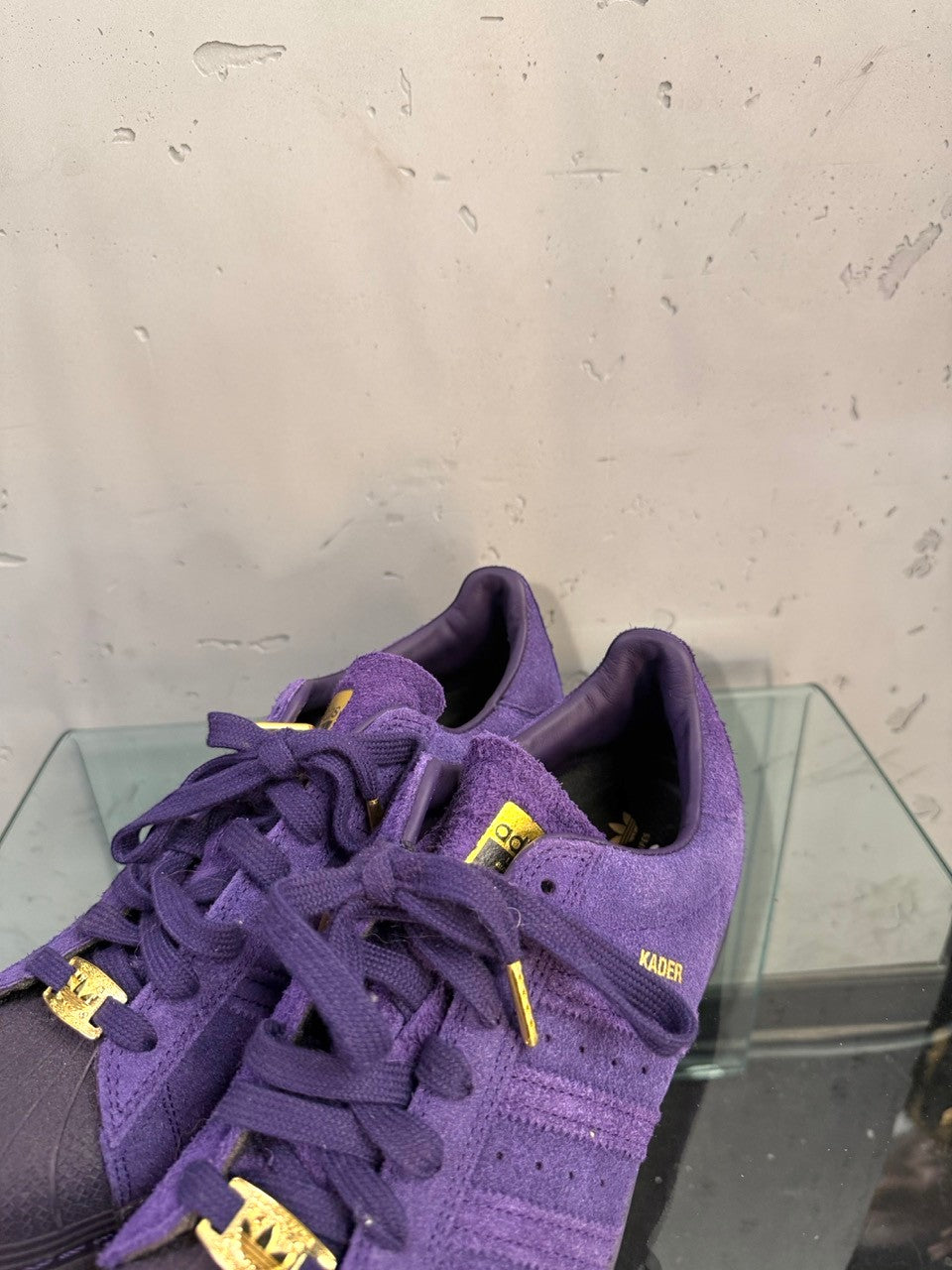 Adidas Kader Superstar ADV, gold lace jewels