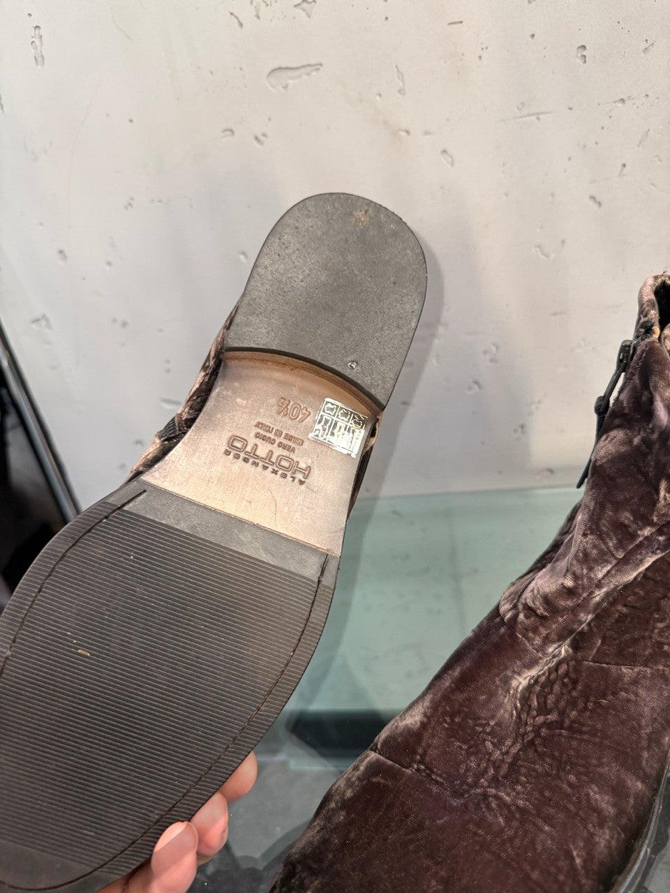 Alexander Hotto boots, sole with signs of wear, made in Italy