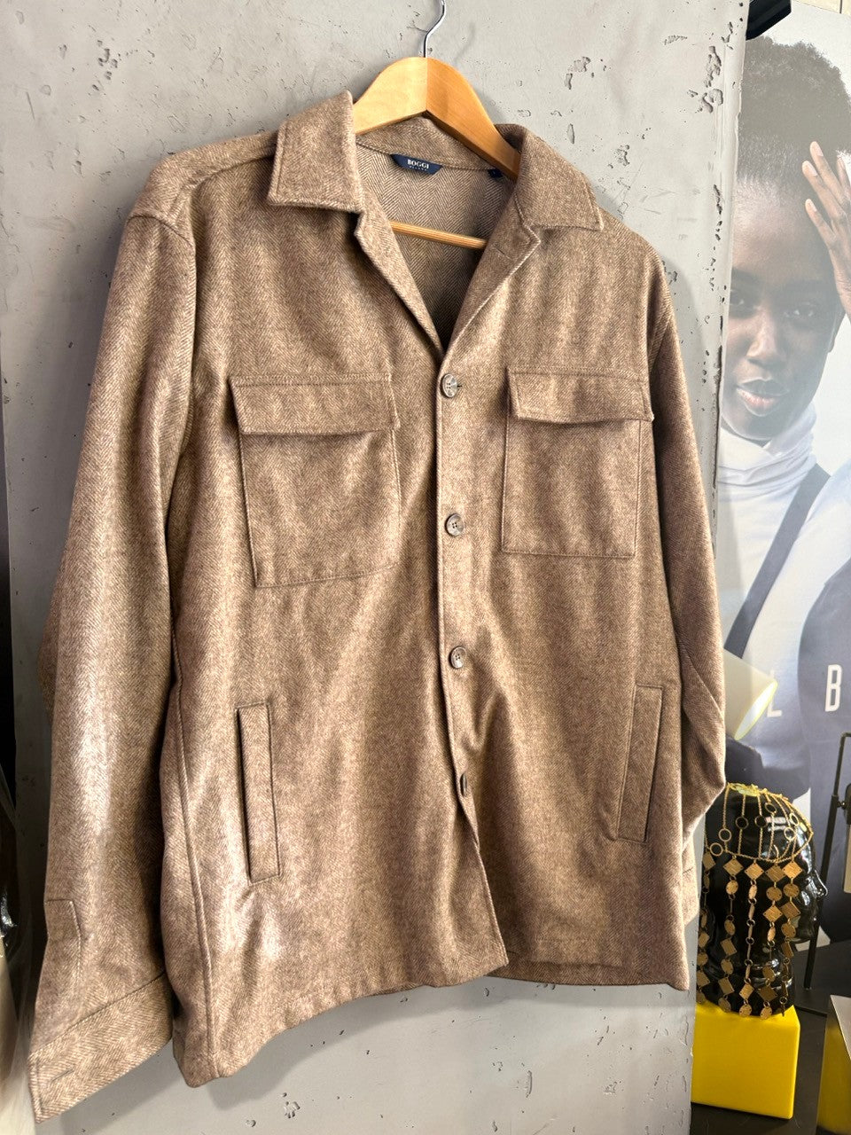 Boggi Milano shirt jacket, chest pockets