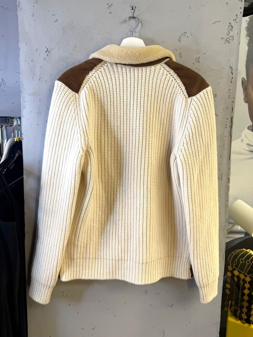 Cellini knit jacket, back view 2