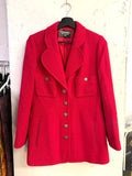 Chanel Boutique Raspberry Wool Jacket