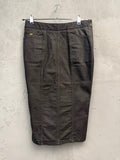 BERLIN VINTAGE CORNER dark wash denim pencil skirt with five-pocket design and gold-tone GG logo accent.