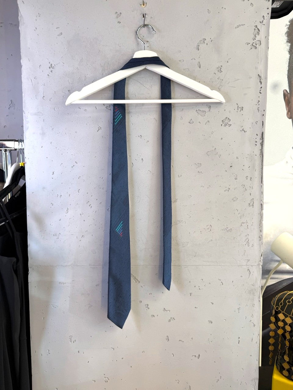 Christian Dior Monsieur Navy Striped Tie, front