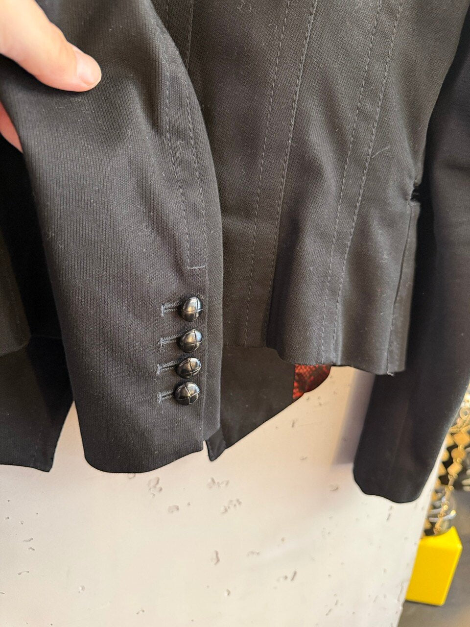 Drykorn blazer, four button cuff detail