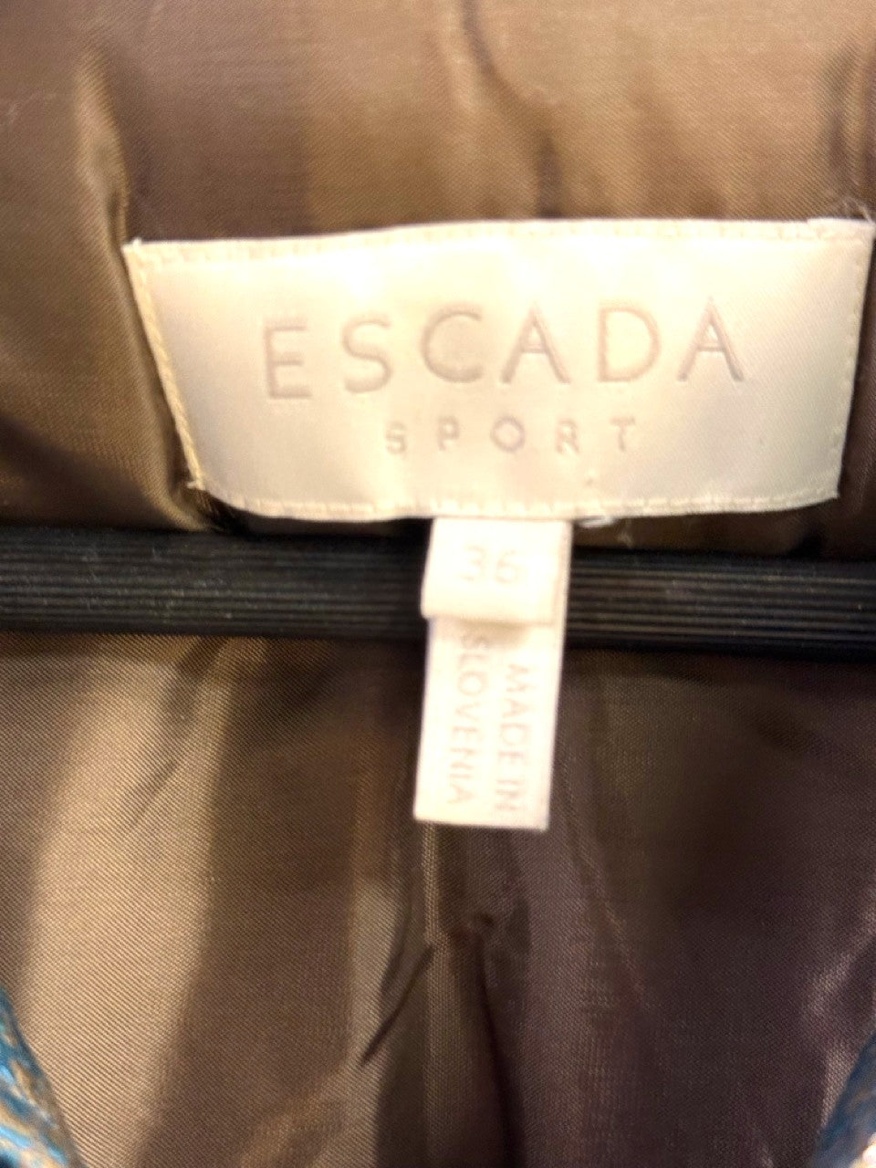 Escada Sport Hooded Jacket with Red Ombré Stripes
