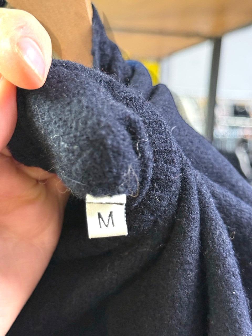 Etro navy sweater, size label