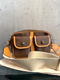 Etro paisley camera bag with front pockets, front view
