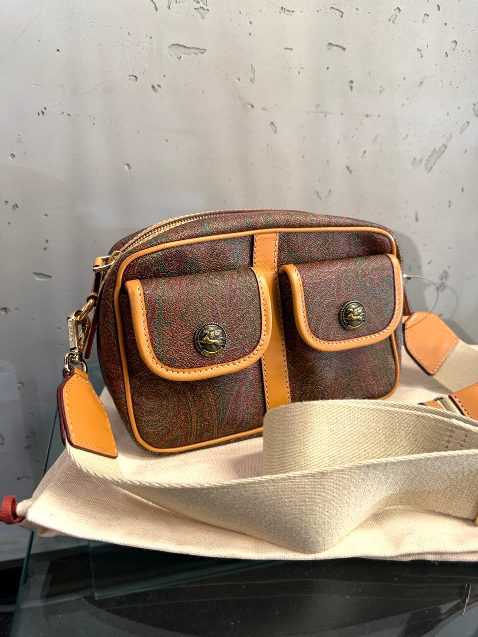 Etro paisley camera bag, view 2