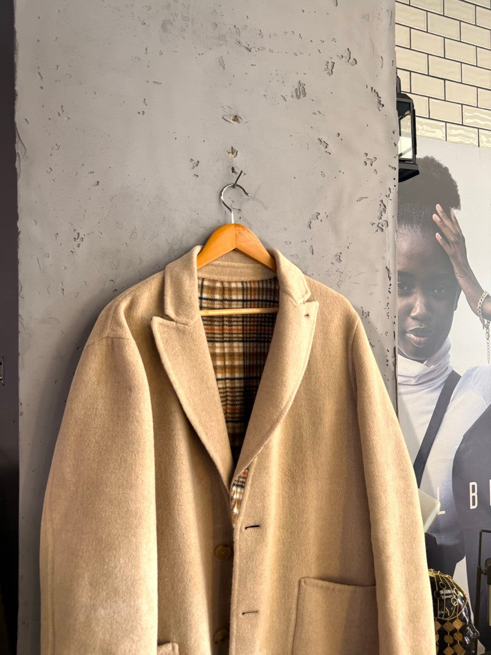 Etro reversible coat, camel side, view 2