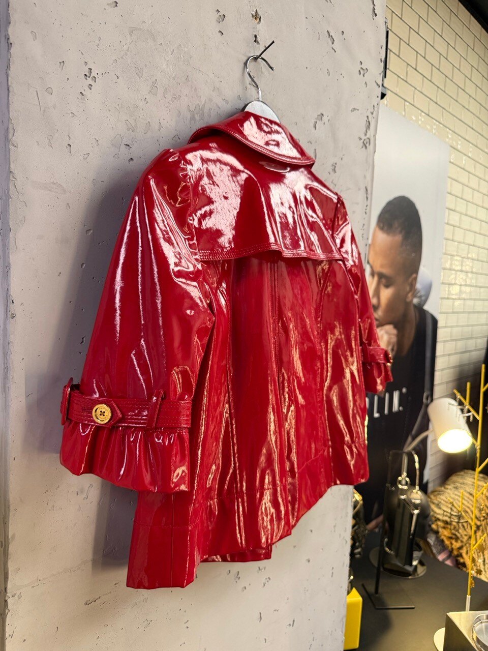 Juicy Couture coat, three quarter sleeve with buckle cuff