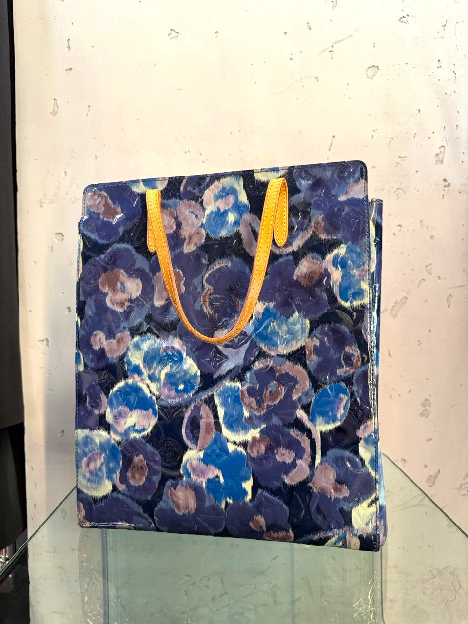 Louis Vuitton Catalina NS Vernis Ikat Tote in Grand Bleu, front