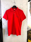 Moncler Red Piqué Polo Shirt, front