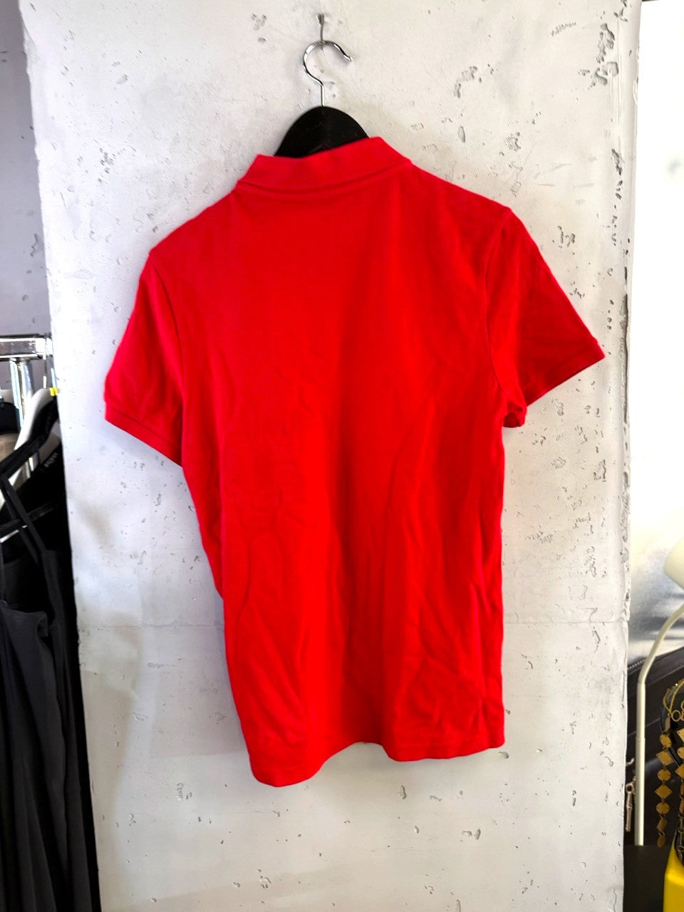 Moncler Red Piqué Polo Shirt, back