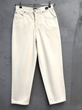 BERLIN VINTAGE CORNER off-white cotton denim jeans with five-pocket design and relaxed fit.