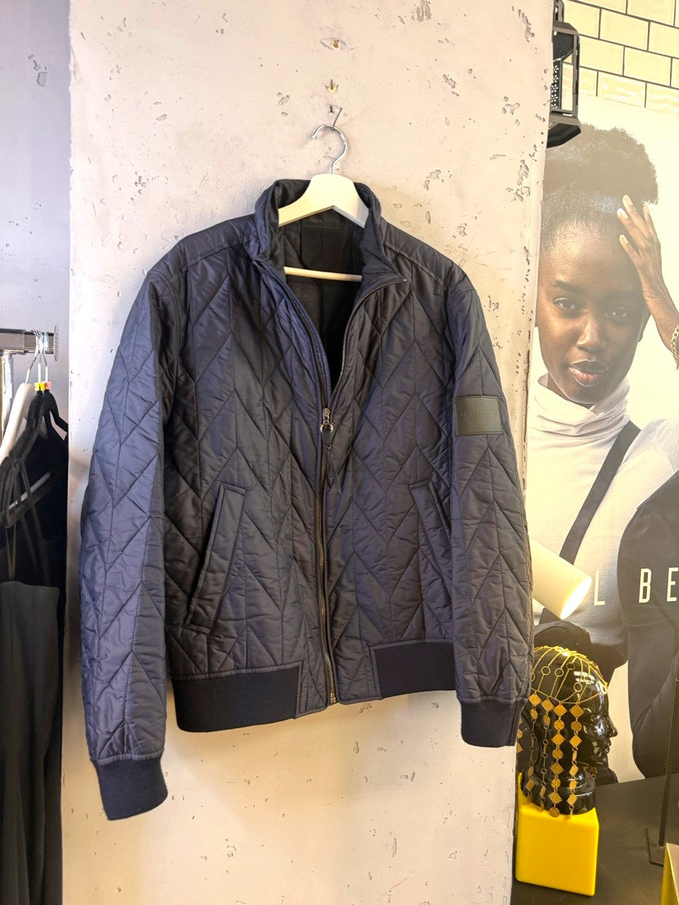 Salvatore Ferragamo quilted bomber jacket, view 2