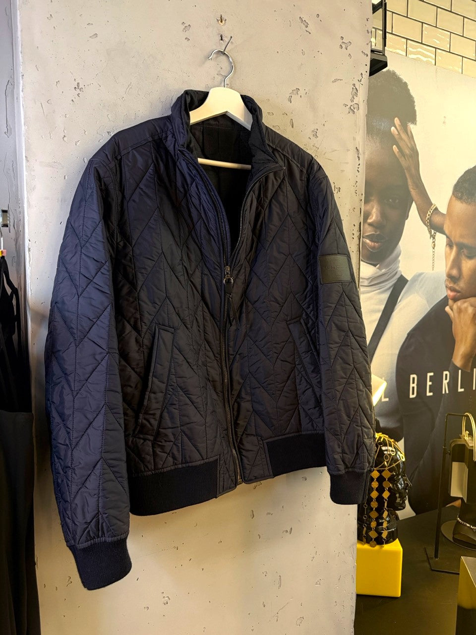 Salvatore Ferragamo quilted bomber jacket, view 3