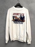 BERLIN VINTAGE CORNER white crewneck sweatshirt with