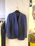 Z Zegna navy wool blazer, front view