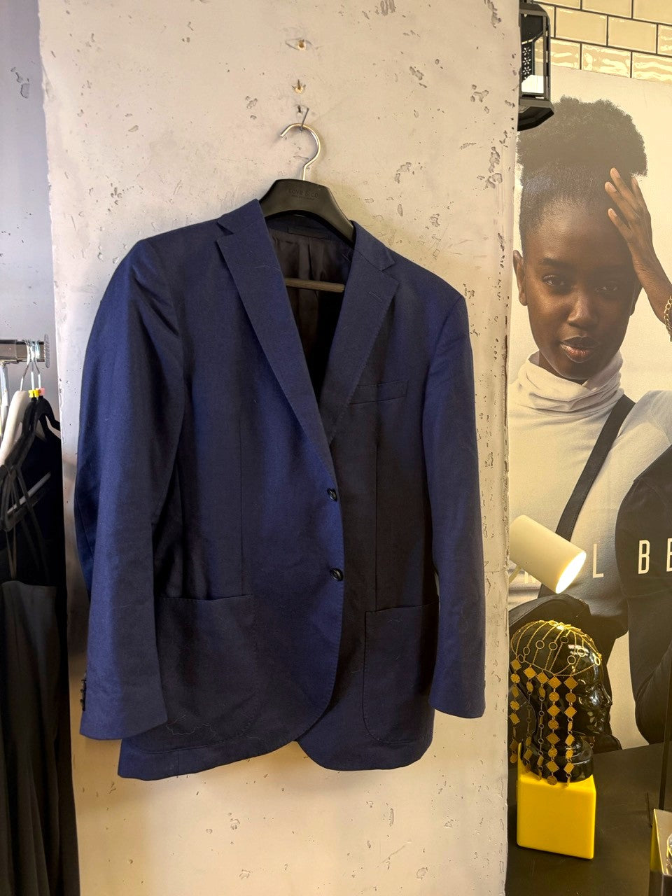 Z Zegna navy wool blazer, view 3