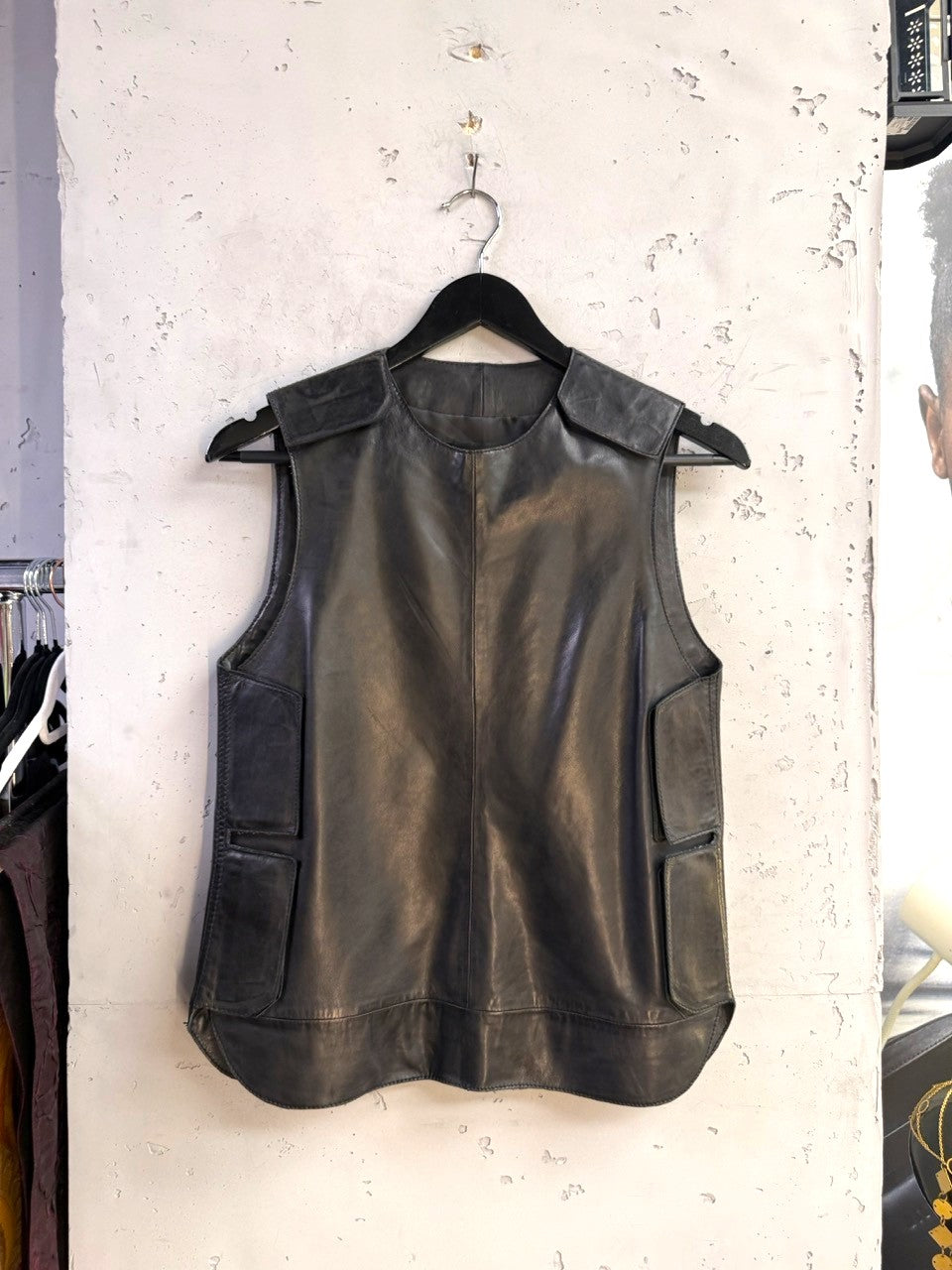Zadig & Voltaire Deluxe Black Lamb Leather Top