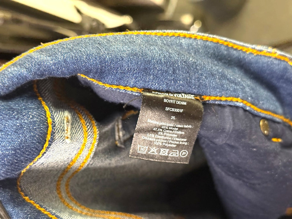 Zadig & Voltaire Boyfit Jeans with Skeleton Embroidery