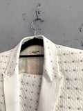 BERLIN VINTAGE CORNER Zadig & Voltaire Deluxe off-white jacquard blazer with geometric and floral patterns.
