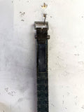 Zadig & Voltaire Studded Python Embossed Leather Belt